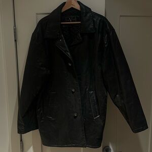 Elegant Black Leather Jacket